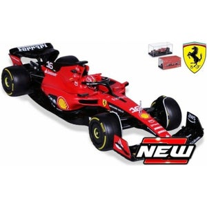 Bburago 1:43 F1 2024 FERRARI SF-24 WITH HELMET LECLERC