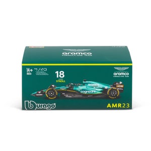 Bburago F1 Aston Martin 2023 AMR23 With Stroll Helmet 1:43 Scale Model