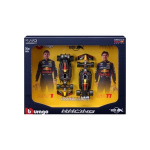 Bburago F1 Red Bull Racing RB20 2024 Two Pack Verstappen And Perez 1:43 Scale Model Set