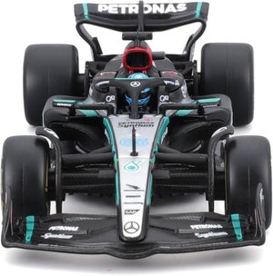 Bburago 1:43 F1 MERCEDES AMG W15 2024 WITH HELMET RUSSELL