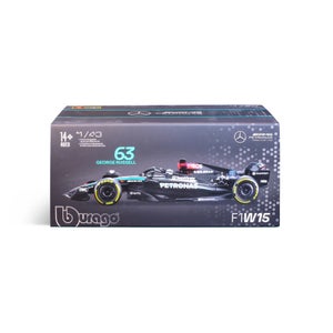 Bburago F1 Mercedes AMG W15 2024 With Russell Helmet 1:43 Scale Model