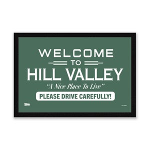 Back To The Future Welcome To Hill Valley Entrance Mat