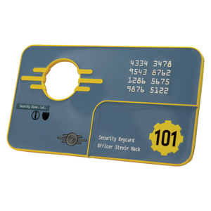 Fallout 3 Vault 101 Security Keycard Replica