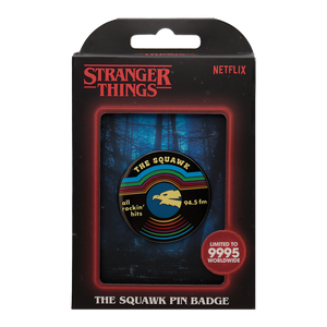 Stranger Things The Squawk Pin Badge