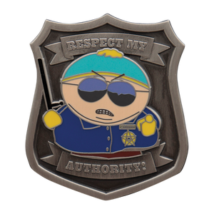 South Park Cartman Police Pin Badge