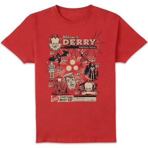 IT - Welcome To Derry Pennywise Catalog Unisex T-Shirt - Red
