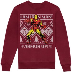 Marvel I Am Iron Man Sweatshirt - Burgundy