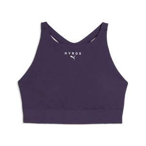 PUMA x HYROX Shapeluxe High Neck Bra - Deep Plum