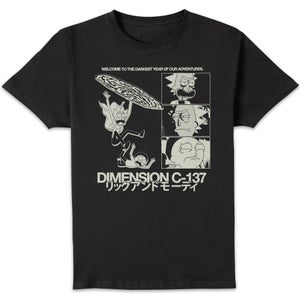 Rick and Morty Darkest Year Of Our Adventures Unisex T-Shirt - Black