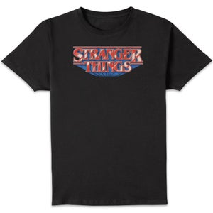 Stranger Things Retro Logo Unisex T-Shirt - Black