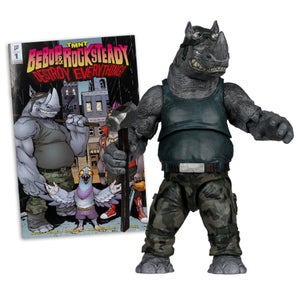 Teenage Mutant Ninja Turtles (Page Punchers) Rocksteady 5in Action Figure with Comic McFarlane Toys
