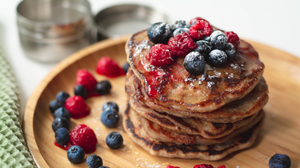 Vegan Protein Pancakes with a Festive Twist