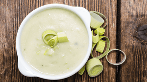 Chickpea and leek soup