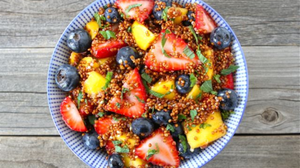 Honey Lime Quinoa Fruit Salad