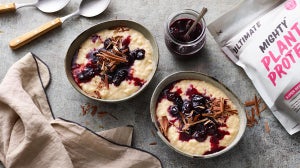 Kirsche & Schokolade Protein-Milchreis