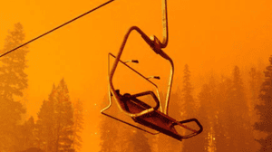 CALIFORNIA’S CALDOR FIRE REACHES SIERRA-AT-TAHOE SKI RESORT