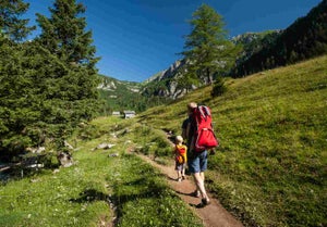 In montagna con tutta la famiglia