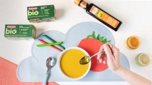 Ricetta della pappa veggie con omogeneizzati di ceci con zucca e broccoli