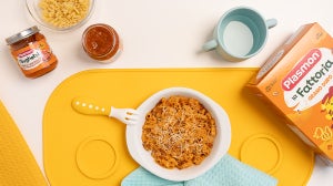 Ricetta della pasta al forno per bambini con ragù di lenticchie