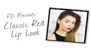 Classic Red Lip Look
