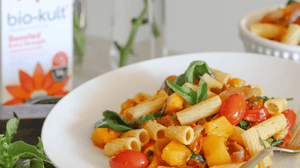 Roasted Butternut Squash and Cherry Tomato Pasta