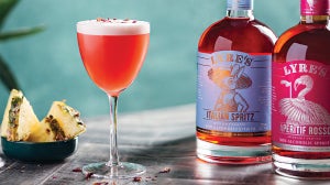 Lyre’s Pineapple Sour Negroni