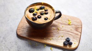 Blueberry mug cake | Vegansk protein opskrift