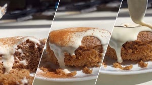 High-Protein Cinnamon Baked Oat Cake