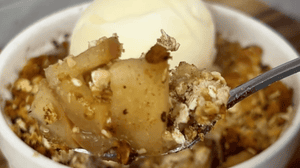 Skillet Protein Apple Crumble