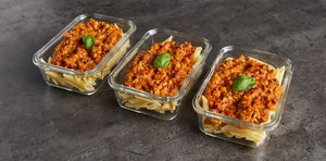 Vegan Lentil Bolognese Meal Prep Recipe