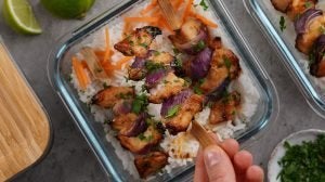 Air Fryer Chicken Skewers Meal Prep