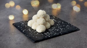 Bolitas de nieve altas en proteína | Recetas de Navidad