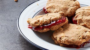 Cookies-Sándwich proteicas de mantequilla de cacahuete | Sabores del mundo