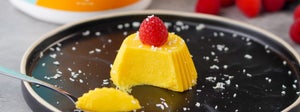 Budino proteico al mango e cocco