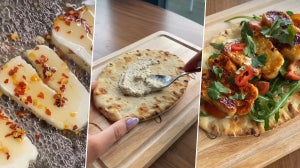 Hot Honey Halloumi Flatbread