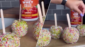 Protein Toffee Apples