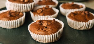 High-Protein Brownie Muffins