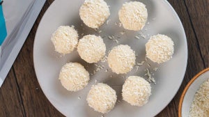 White Chocolate Protein Snowballs