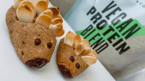 Chocolate Almond Protein Hedgehogs & Fudge Logs