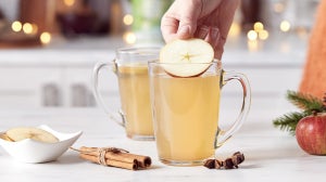 Hot Mulled Apple Juice with Cinnamon | Christmas Drinks