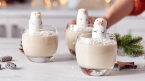 Vegan Snowmen Protein Pudding Pots