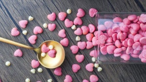 Valentýnské proteinové sušenkové cereálie