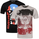 Ringspun Men's Cardshark 2-Pack Graphic T-Shirt - Grey Marl / Black