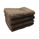 Restmor 100% Egyptian Cotton 4 Pack Bath Sheets - (500gsm) Chocolate