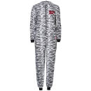 Betty Boop Women's Animal Print Fleece Onesies -Black & White