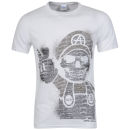 Joystick Junkies Men's Skeleton Mario T-Shirt - White