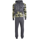 ECKO Men's Printed Onesie - Charcoal Marl