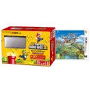 Nintendo 3DS XL Silver and Black Console - Includes New Super Mario Bros 2 & Fantasy Life