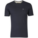 Farah 1920 Men's Henry Crew Neck T-Shirt - Navy