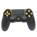 PlayStation DualShock 4 Custom Controller - Gold on Matte Black